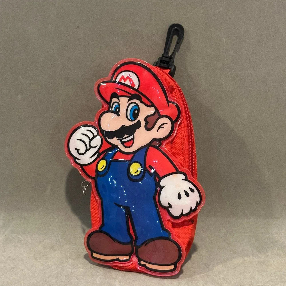Nintendo Super Mario Bros Red Clip On Pouch Bag 2012 Collectible Accessory